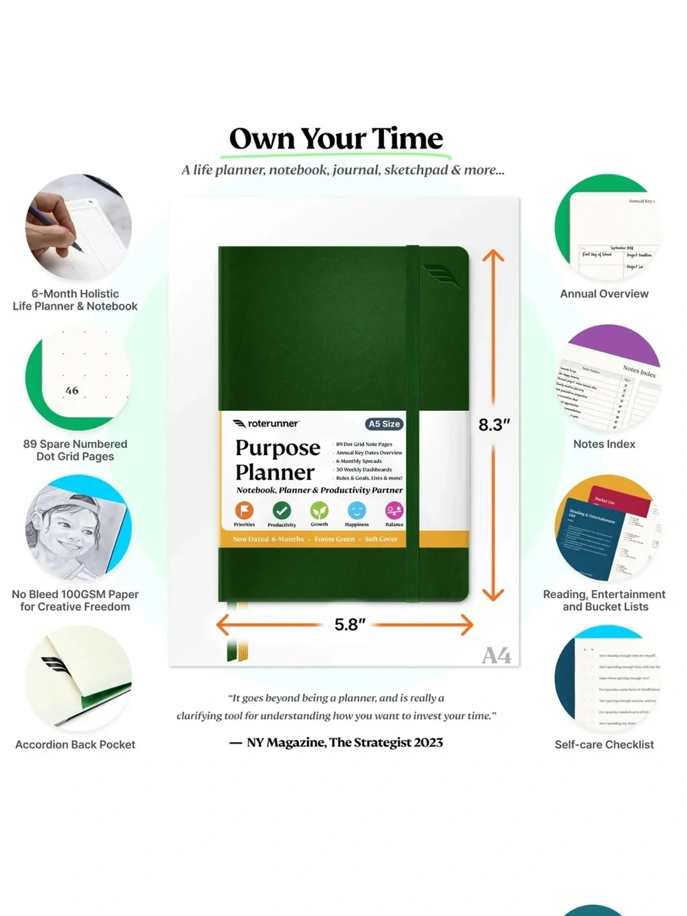 Roterunner Purpose Planner - Cream Softcover